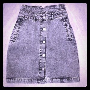 ASOS Acid washed black skirt